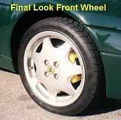 Final look of the front wheel